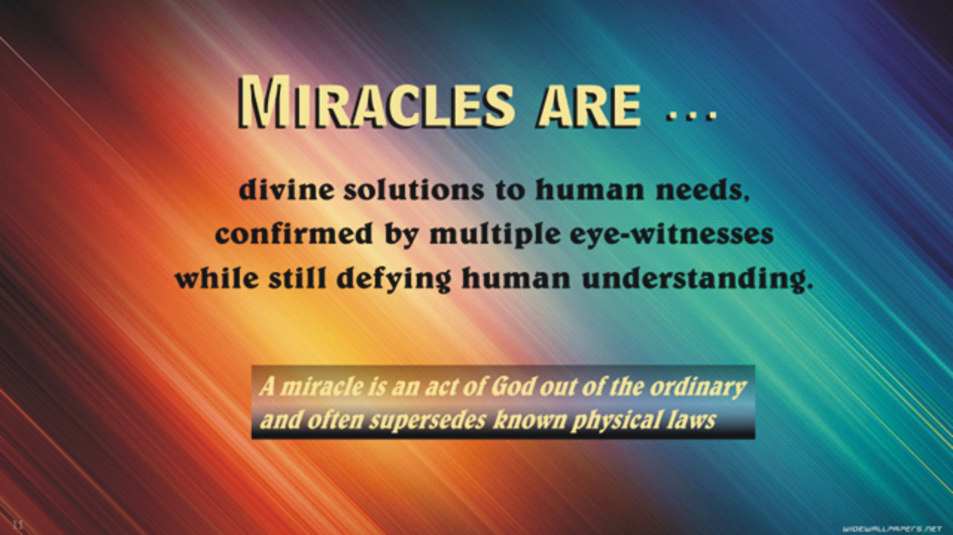 What Is The True Meaning Of The Name Miracle